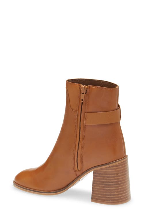 See By Chloé Chany Stacked Heel Bootie In Brown