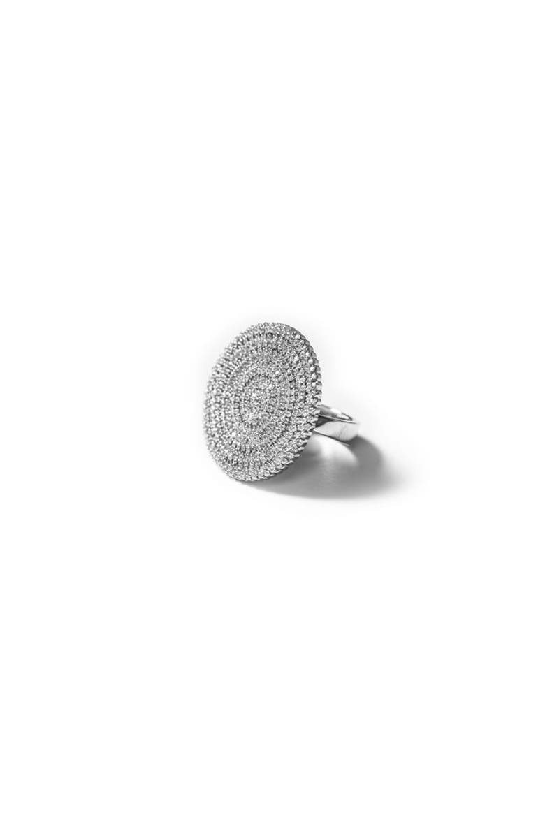 Eternity ring with Moissanite stone, Main, color, white gold