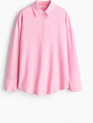 H&M Oversized Linen-blend Shirt