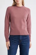 CITY BLUES Mock Neck Raglan Sleeve Sweater
