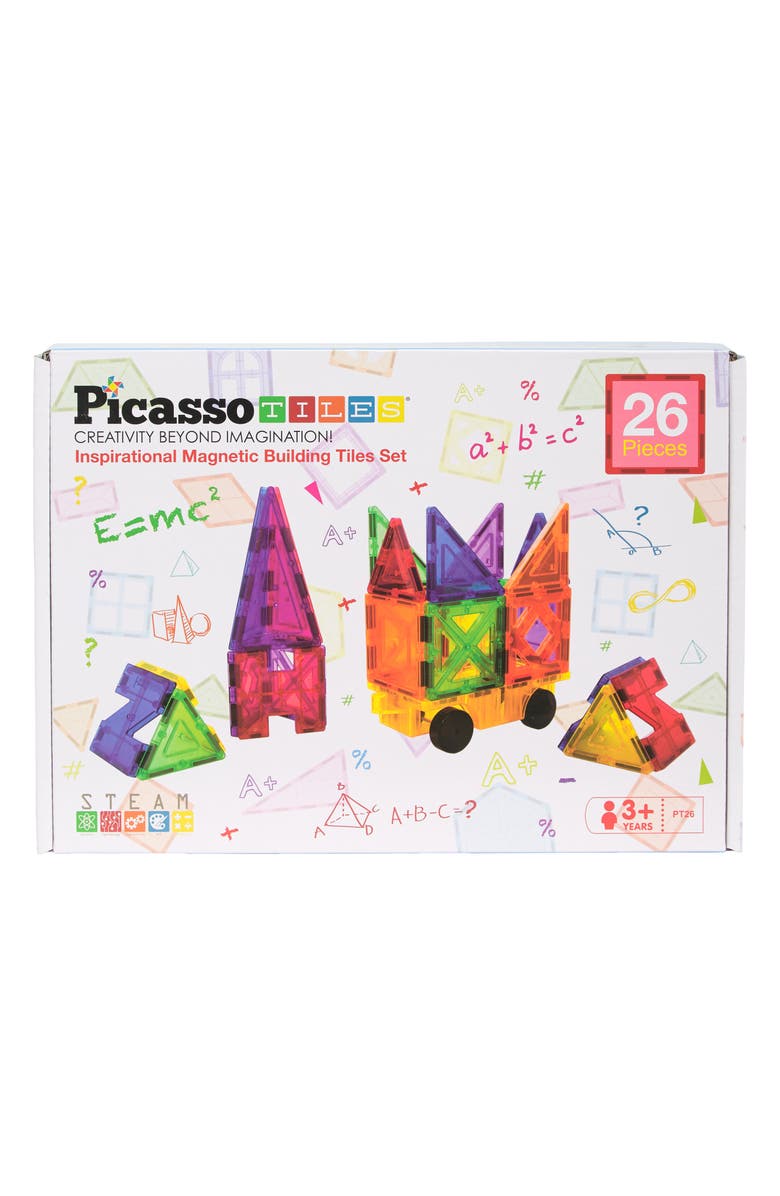 PICASSO TILES Magnetic Tiles Car Set, Main, color,