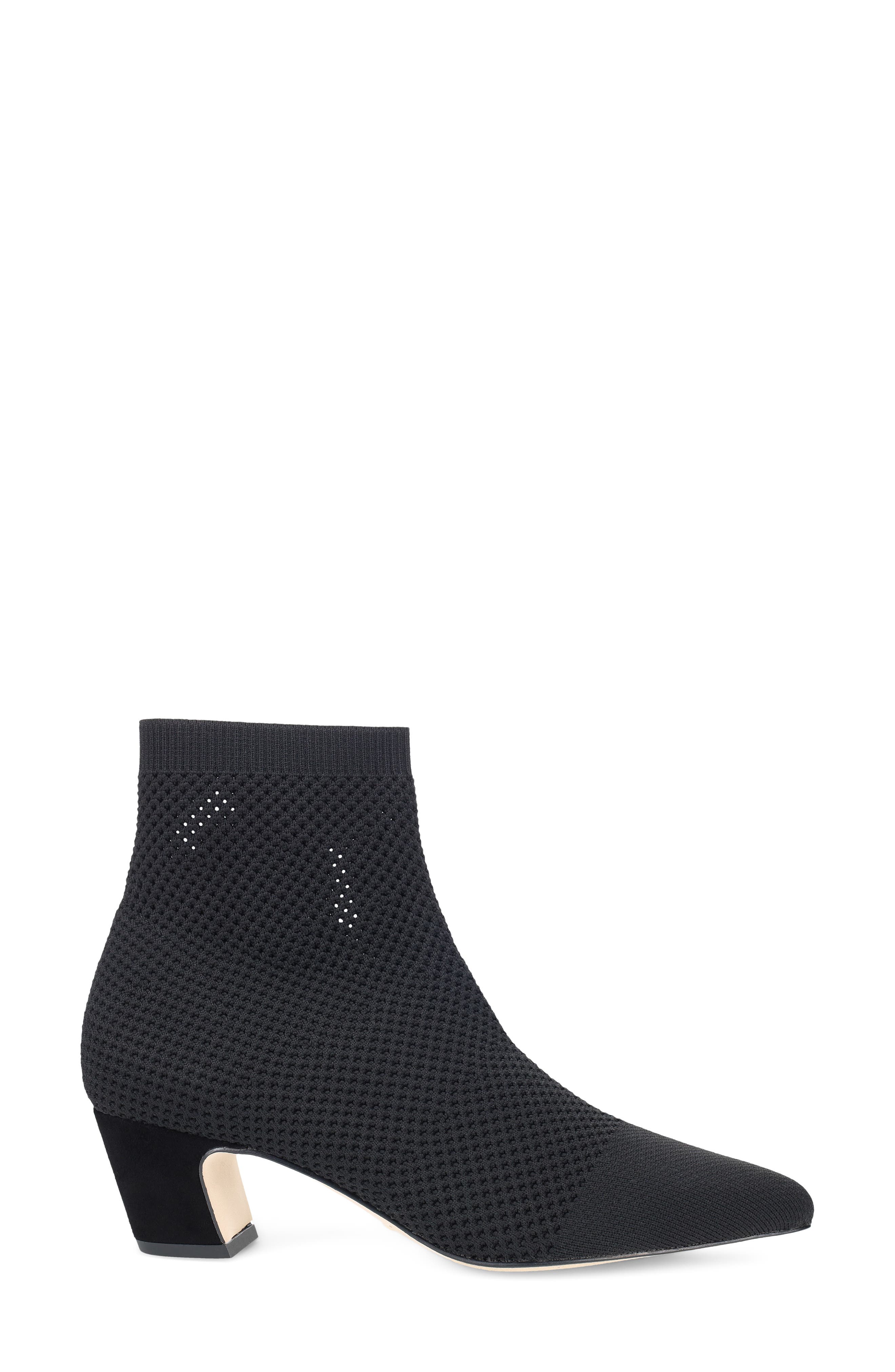 Emeli Knit Bootie, Alternate, color, BLACK