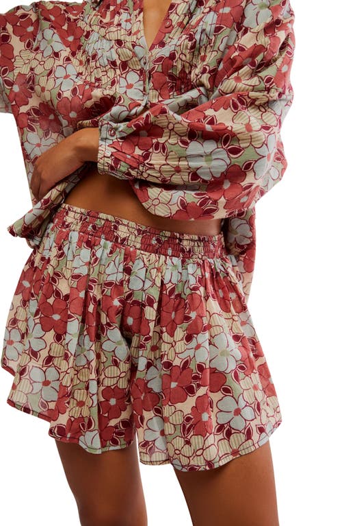 Shop Free People Sienna Button-up Shirt & Skort Set