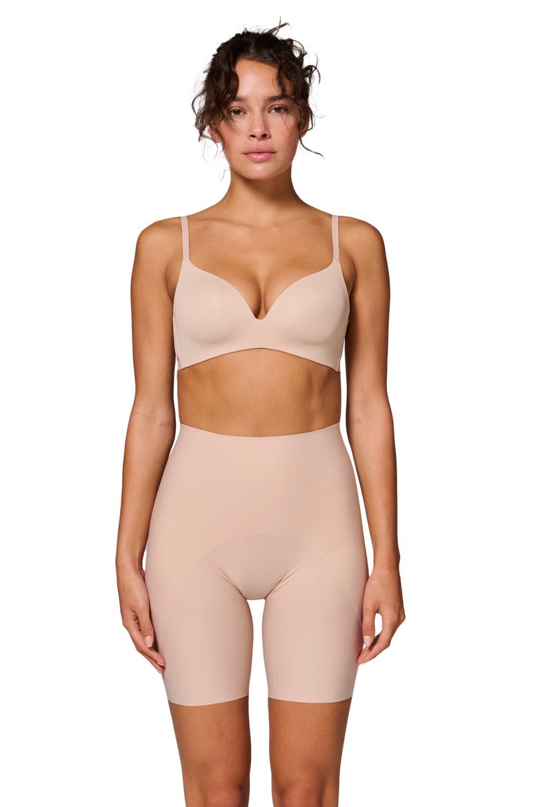 Story Uplifting Shaper Shorts, Alternate, color, PEAU ROSE