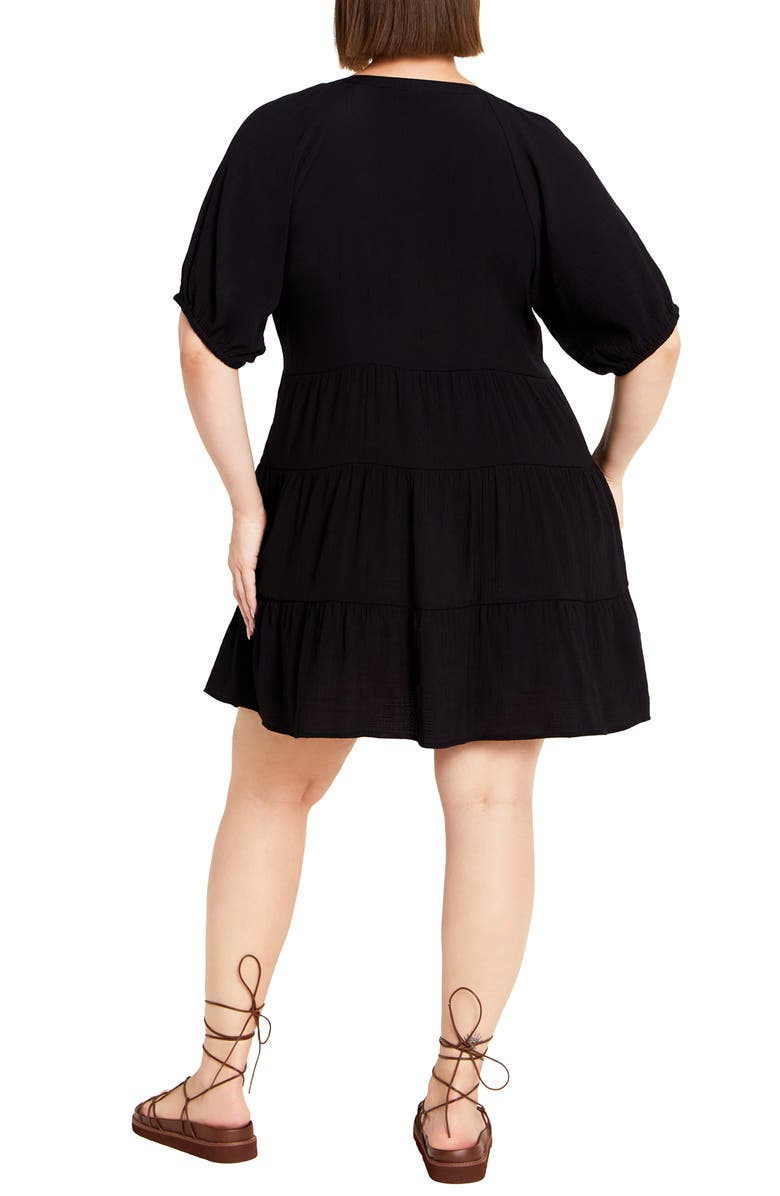 City Chic Kara Tiered Minidress, Alternate, color,