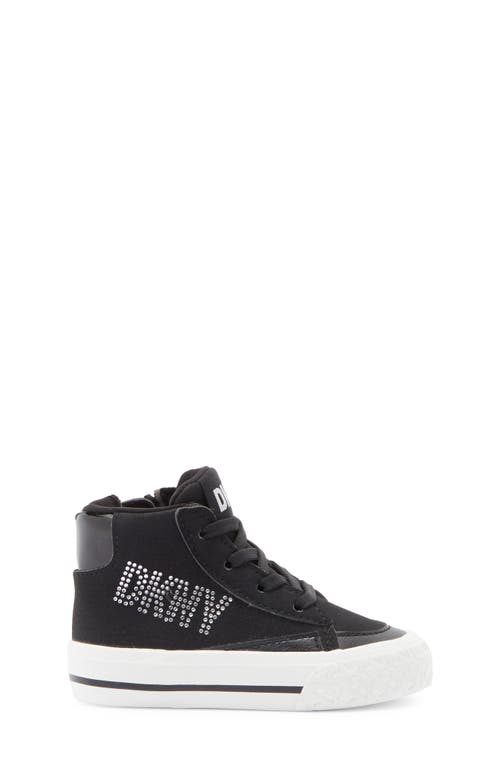 Dkny Kids' Hannah Melissa High Top Sneaker In Black
