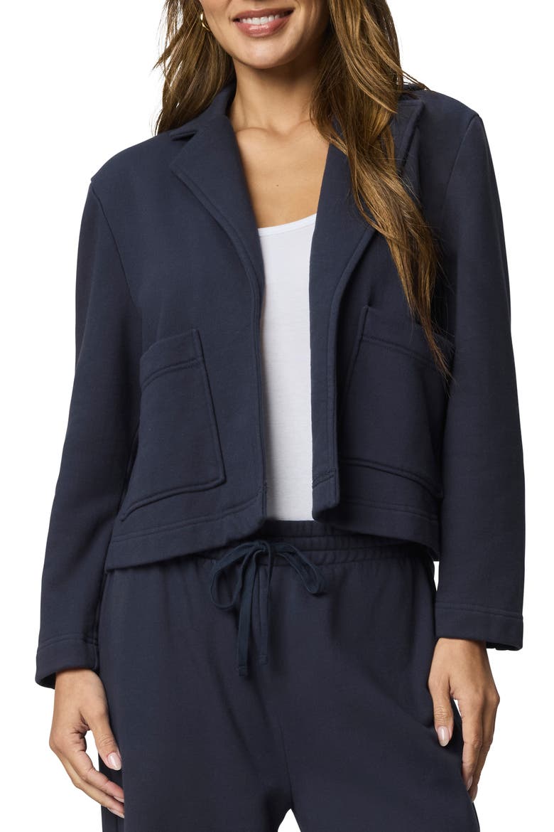 Matilda Cotton Fleece Jacket, Main, color, NAVY BLUE