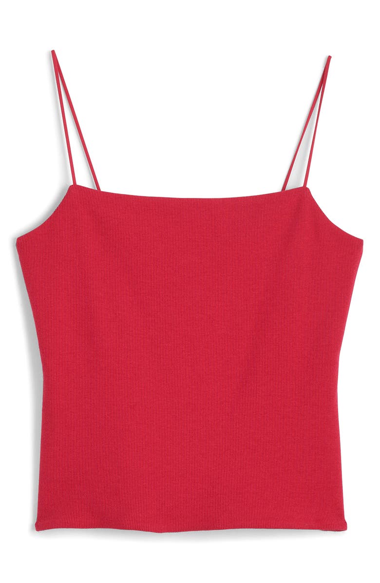 Madewell Square Neck Tank, Main, color, Watermelon