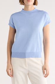 T Tahari Short Sleeve Crew Sweater