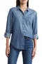 Casual Chambray Button-Up Shirt