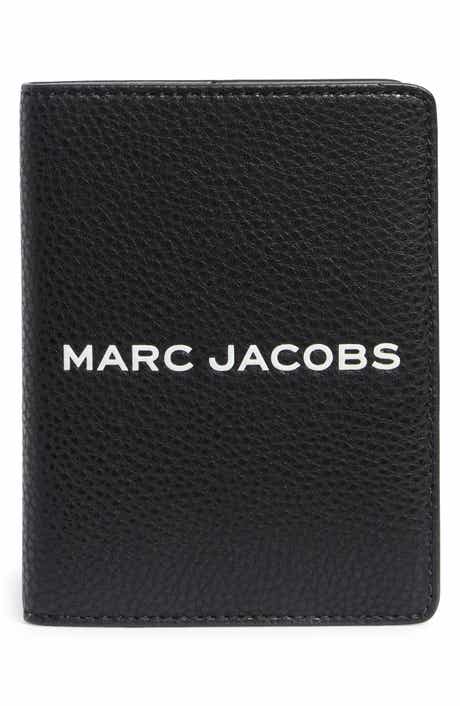 Marc Jacobs Bold Logo Leather Passport Case