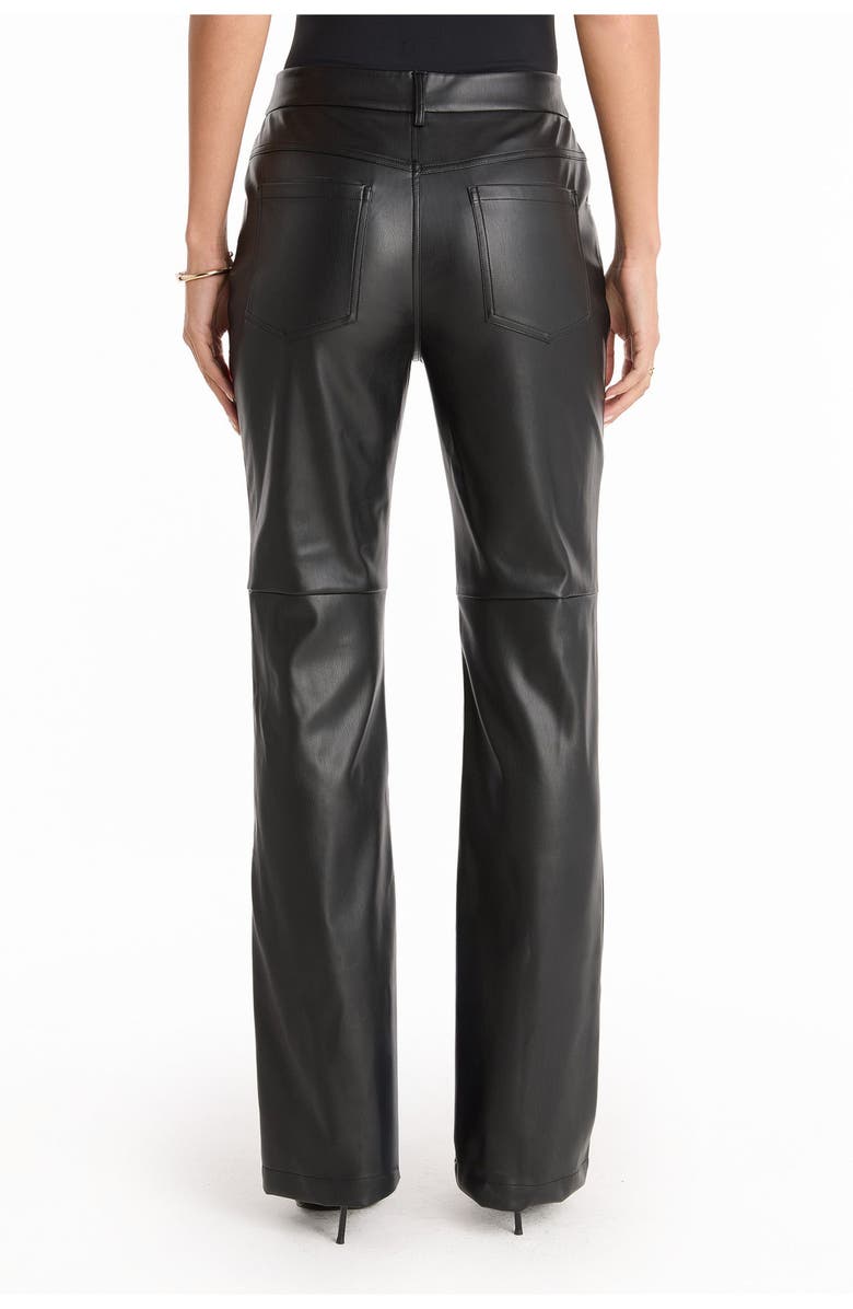 The Noli Shop Jackie Leather Pant, Alternate, color, Black