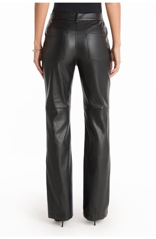 The Noli Shop Jackie Leather Pant In Black
