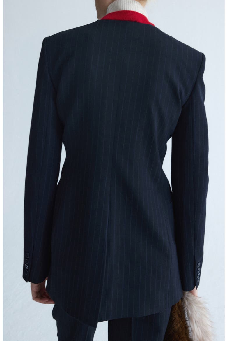 Wool Blend Blazer, Alternate, color, NAVY