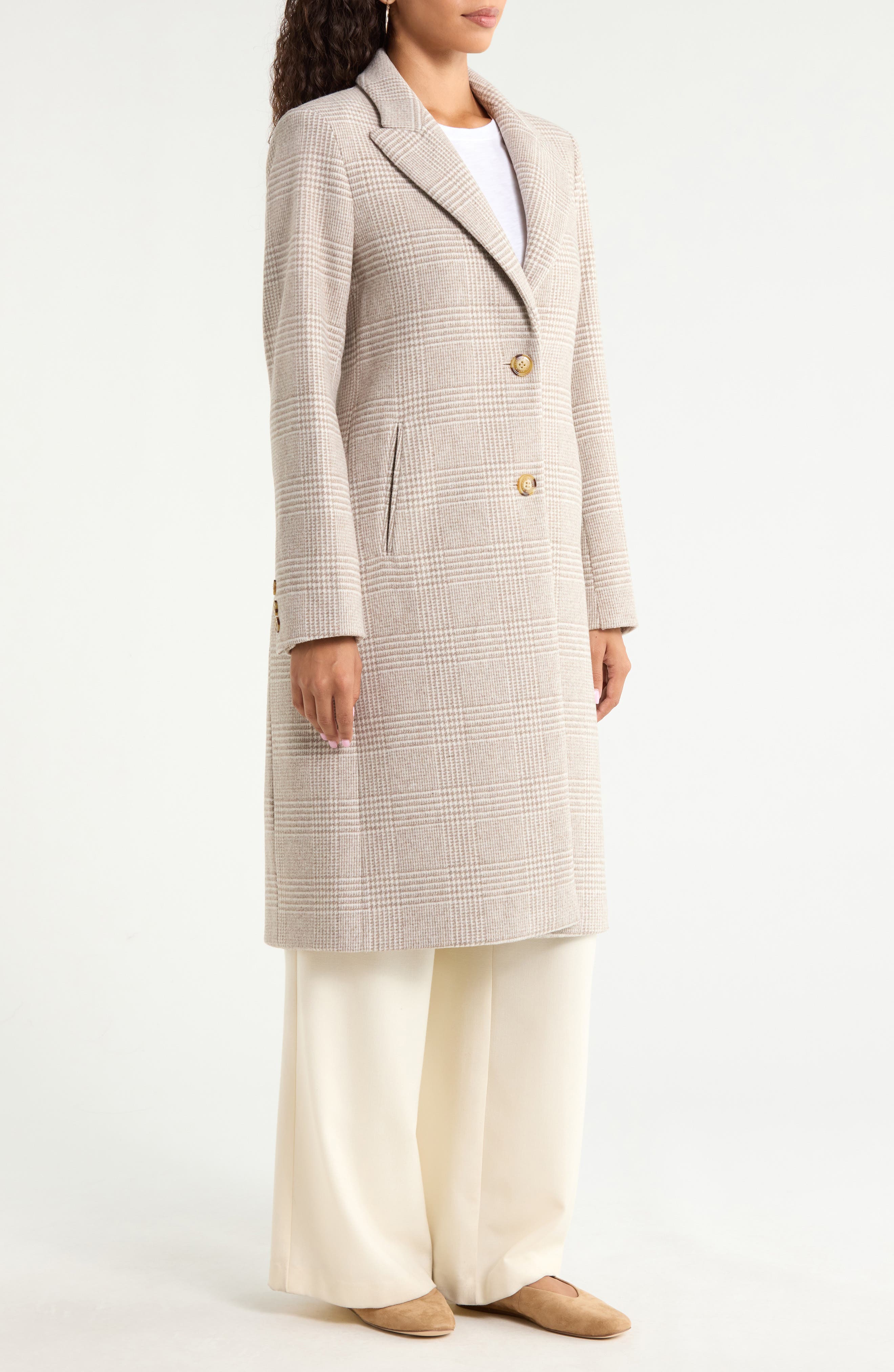 Lauren Ralph Lauren Wool Blend Tweed Coat (Women) | Nordstrom