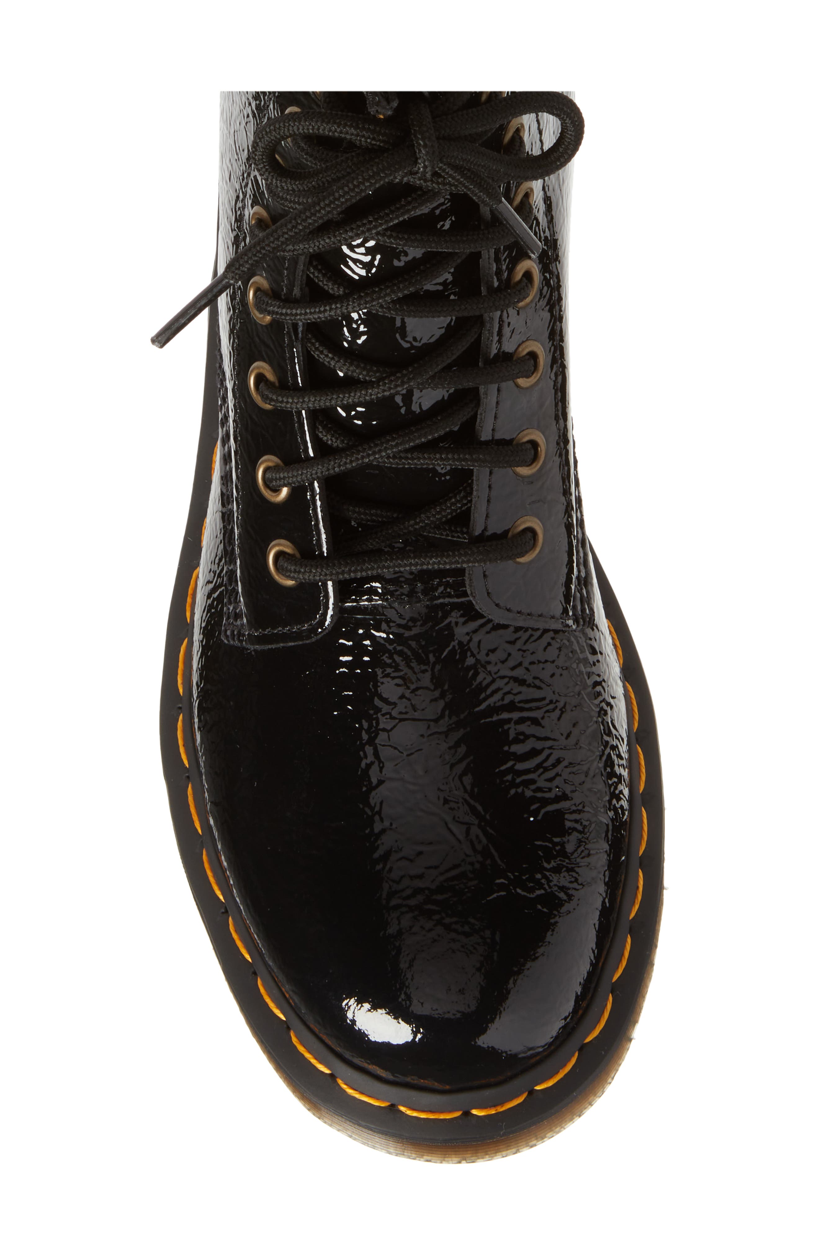 1460 Boot, Alternate, color, DISTRESSED BLACK PATENT