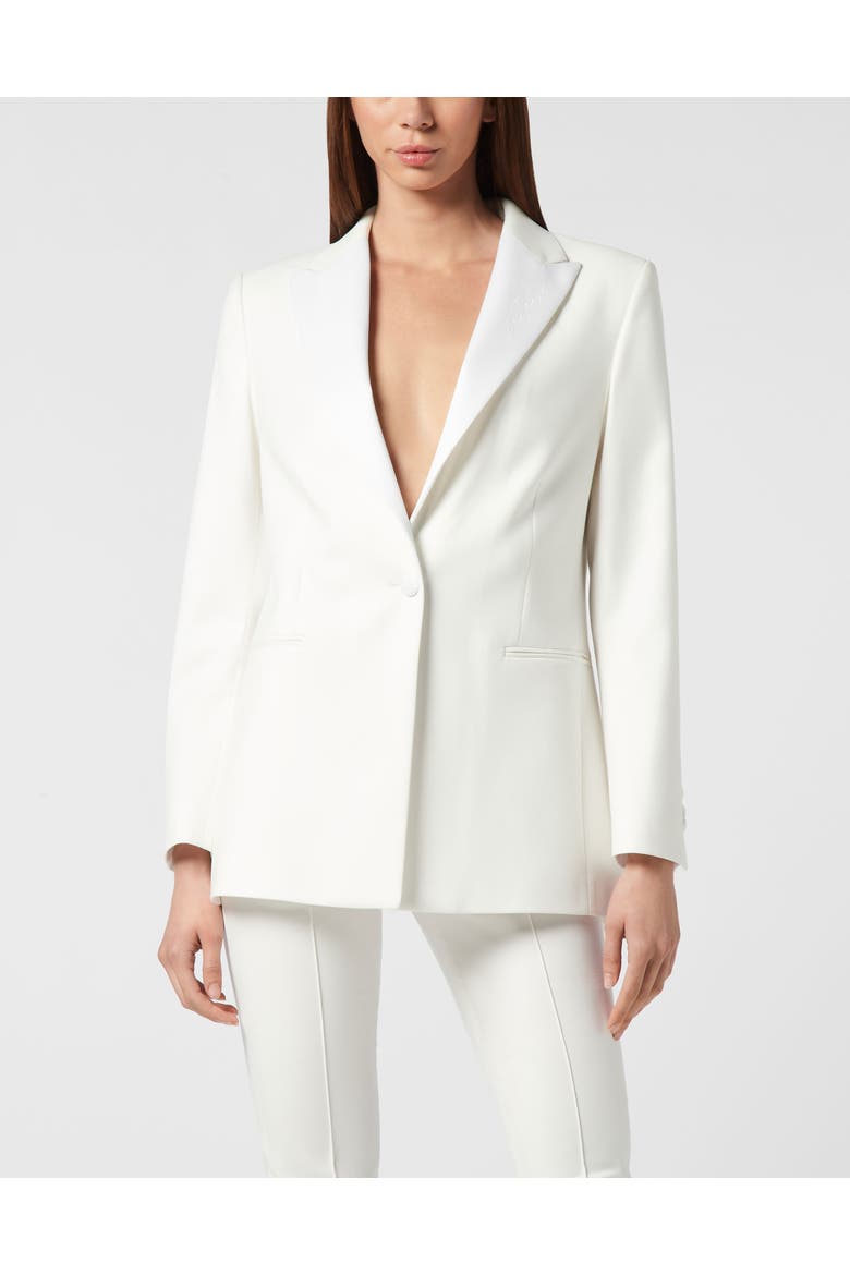 Wool Boyfriend Fit Blazer Fatale Women, Main, color, OffWhite