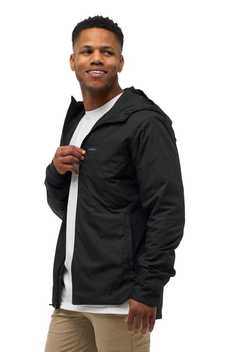 NOMATIC Outset Hooded Water Resistant Travel Jacket, Alternate, color, Black