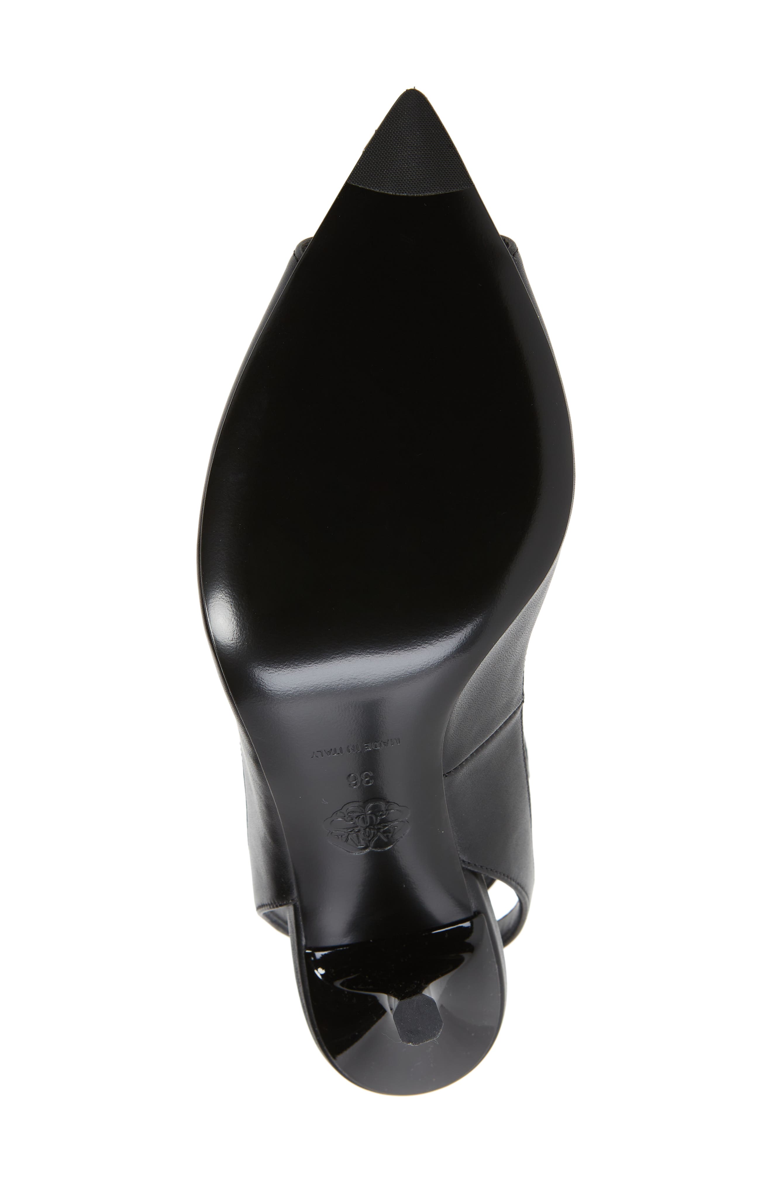 McQueen Punk Pointed Toe Sandal, Alternate, color, 