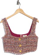 L'AGENCE Maylin Tweed Bralette Crop Top