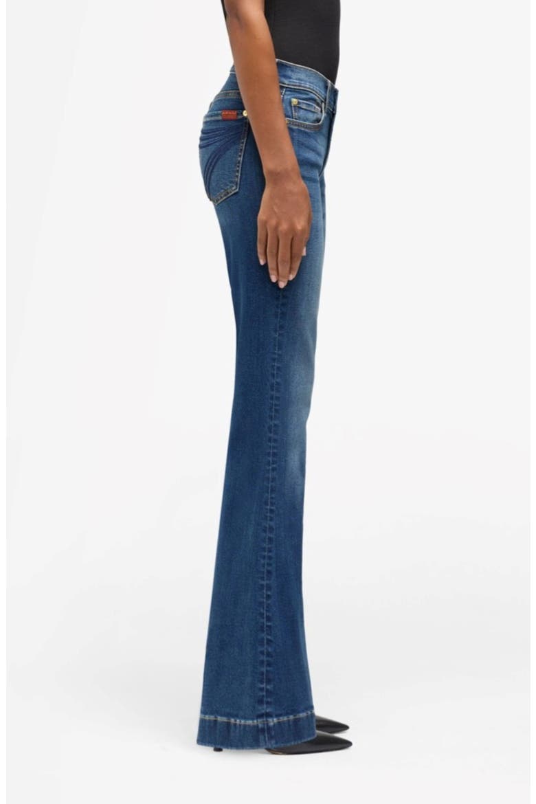 Dojo Mid Rise Flare Jeans, Alternate, color, MEDIUM MELROSE