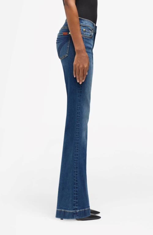 7 For All Mankind Dojo Mid Rise Flare Jeans In Blue