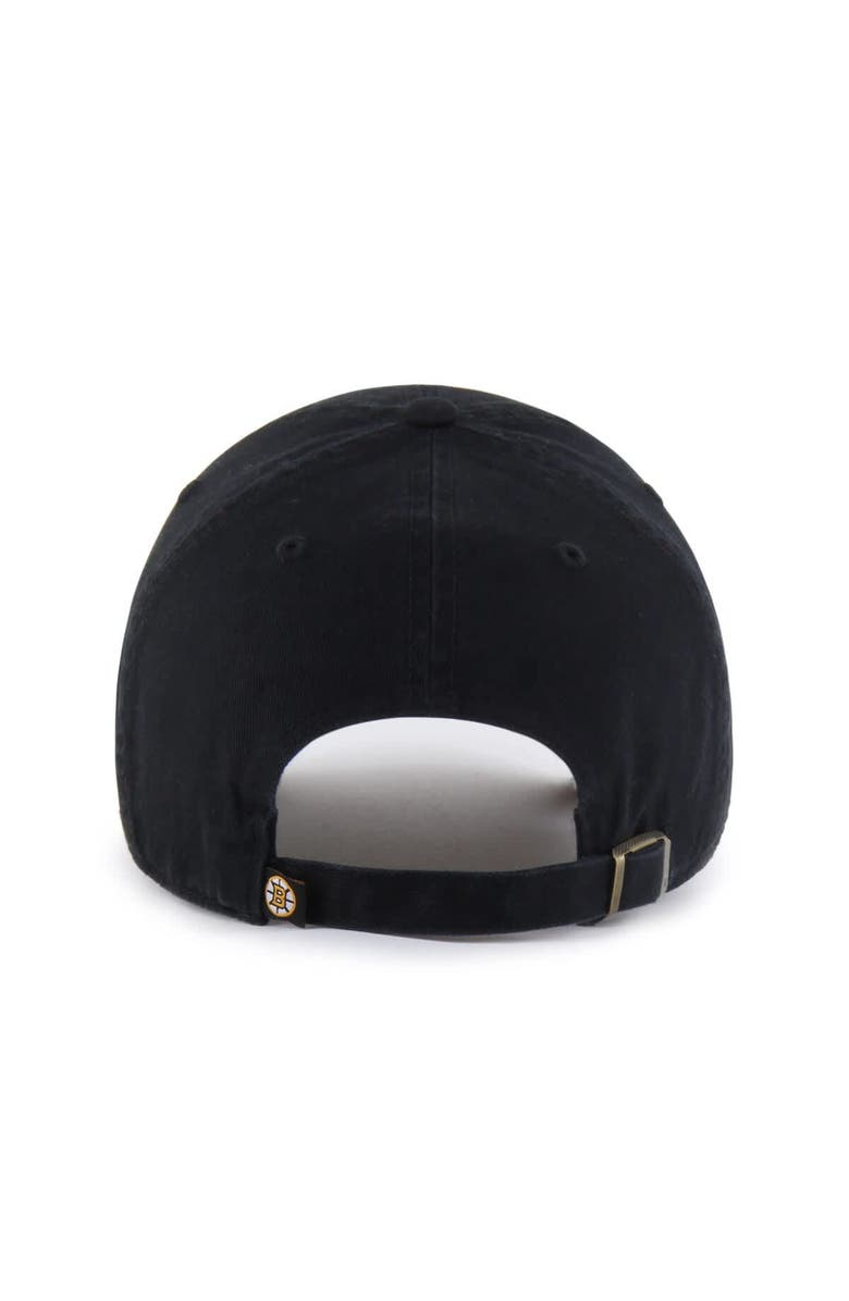 '47 Men's '47 Black Boston Bruins Alternate Logo Clean Up Adjustable Hat, Alternate, color, Black