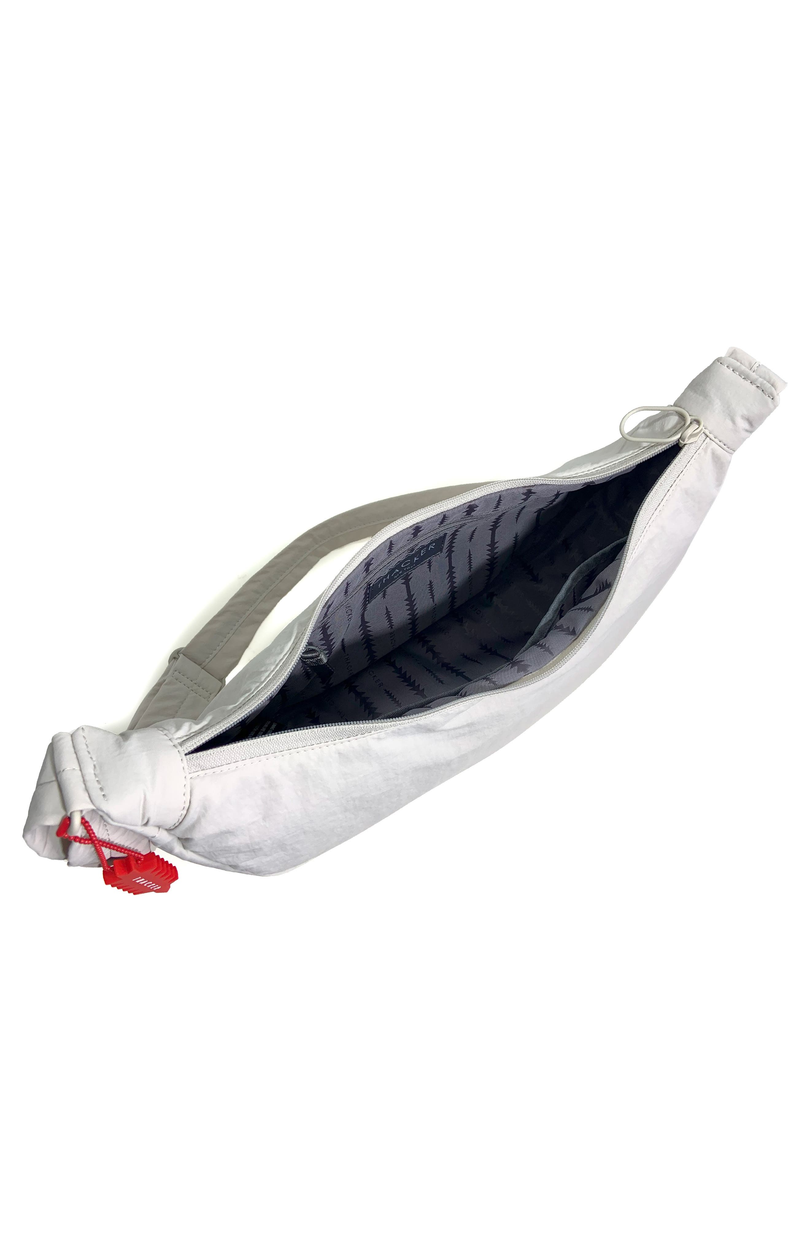 Thacker Cleo Large Crescent Crossbody Bag, Alternate, color, Linen