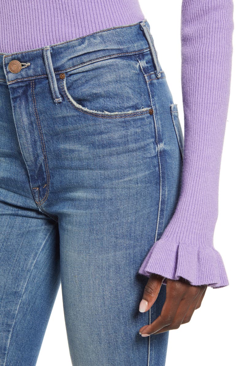 Endless Rose Ruffle Cuff Knit Top, Alternate, color, 