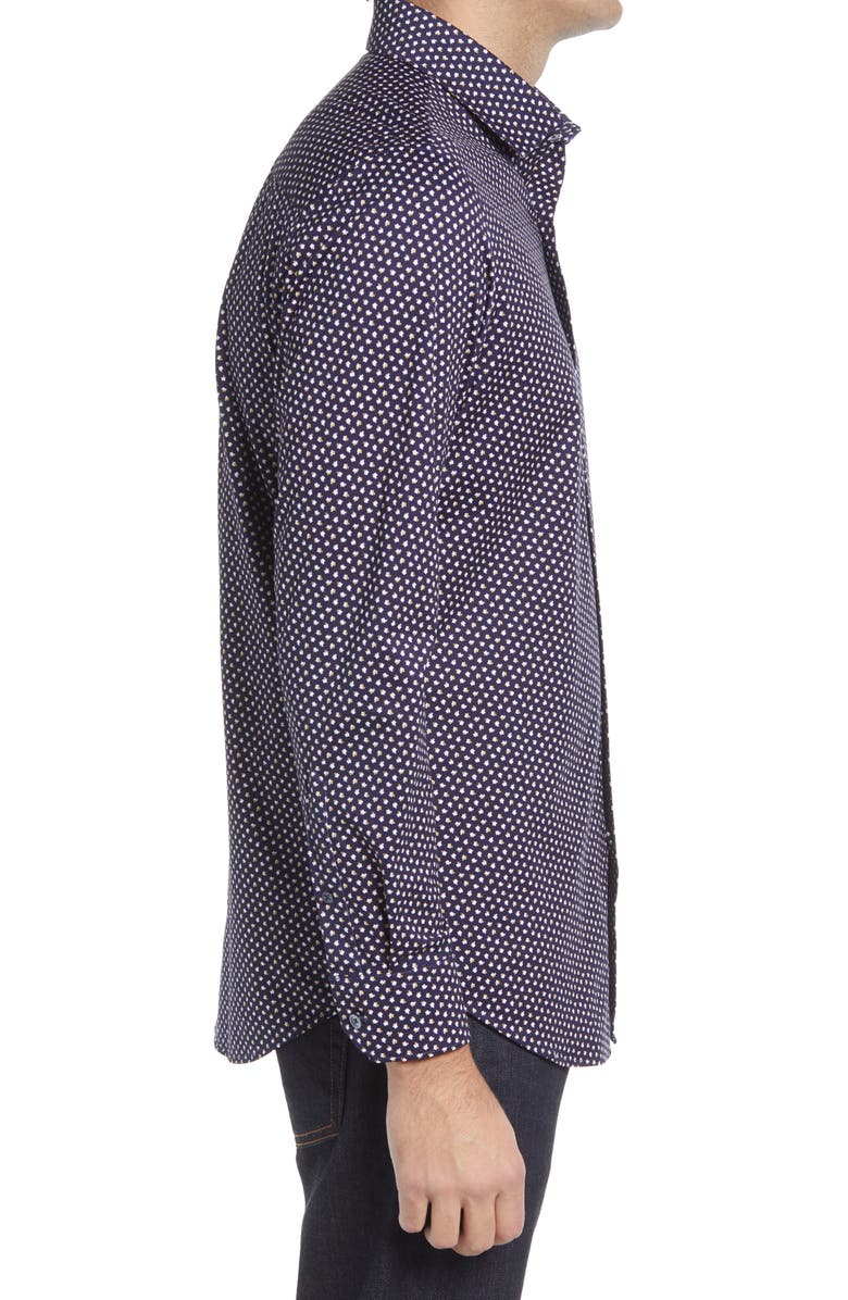 Bugatchi OoohCotton<sup>®</sup> Button-Up Shirt, Alternate, color, 