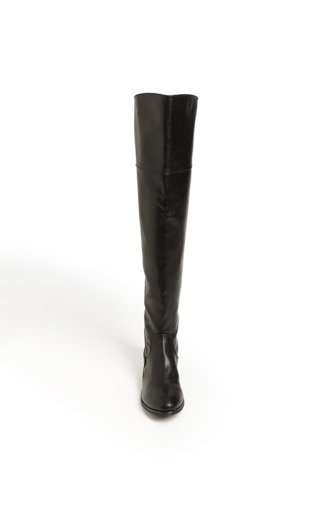 'Gwyn' Over the Knee Boot, Alternate, color, BLACK