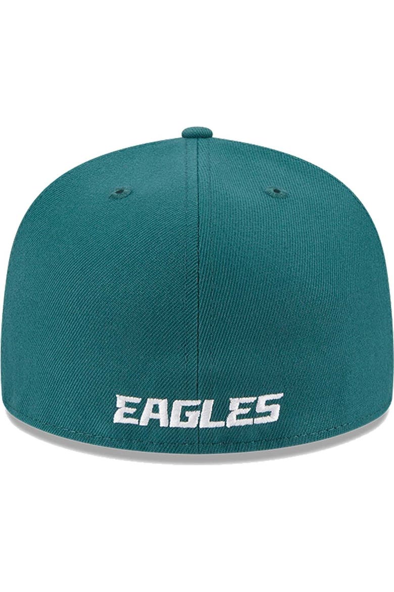 Men's New Era Midnight Green Philadelphia Eagles Omaha 59FIFTY Fitted Hat, Alternate, color, Green