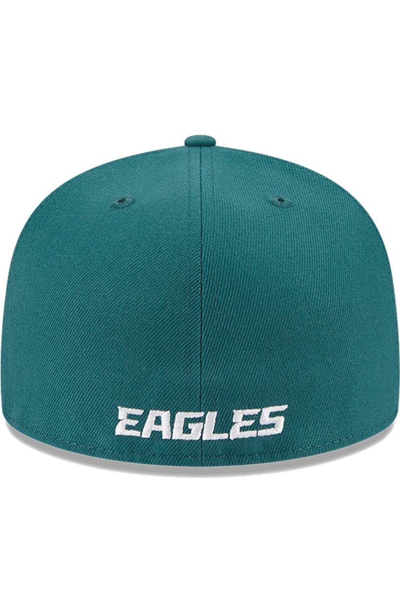 New Era Men's New Era Midnight Green Philadelphia Eagles Omaha 59FIFTY Fitted Hat, Alternate, color, Green