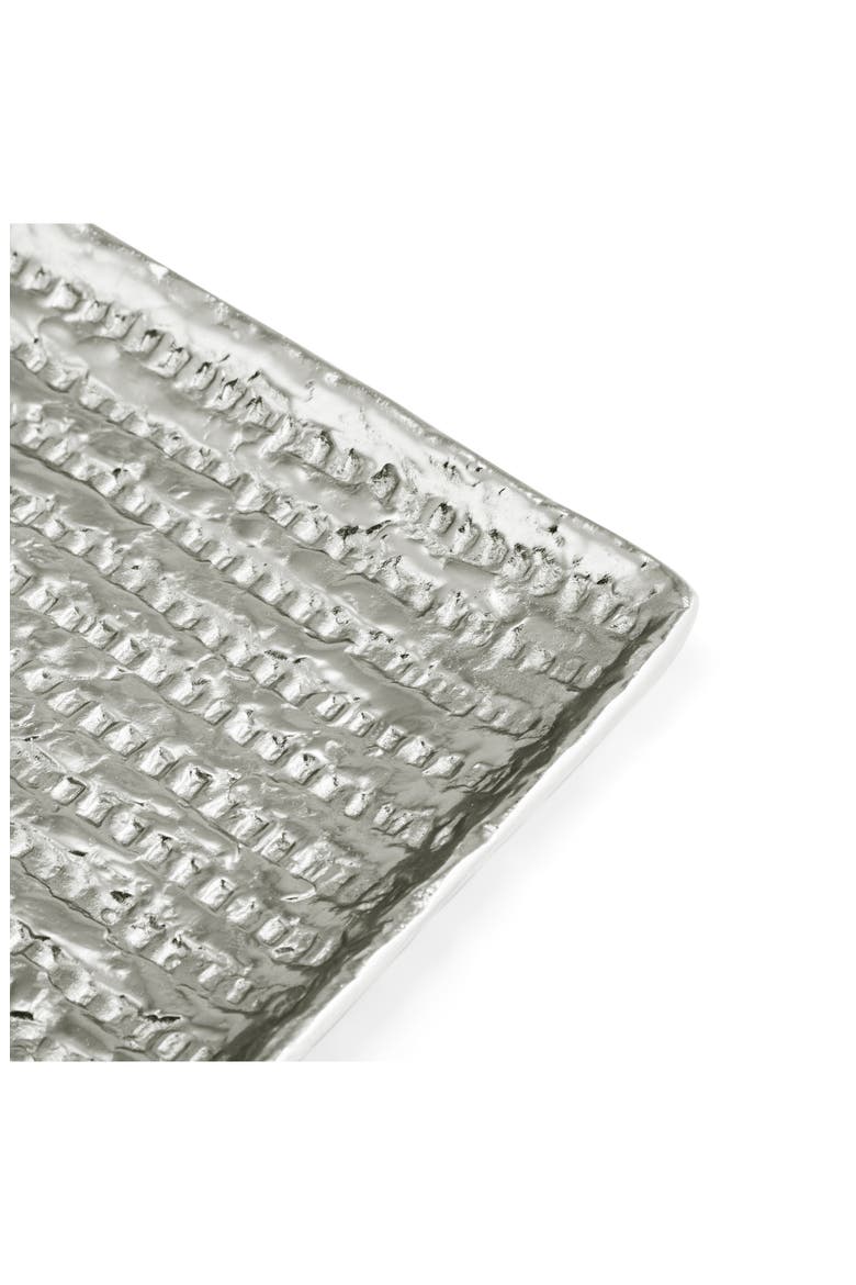 Hammered Matzah Plate, Alternate, color, SILVER