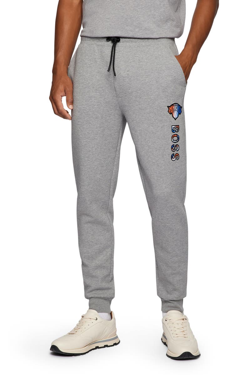 BOSS HUGO BOSS x New York Knicks NBA Slam Dunk Sweatpants, Main, color, 