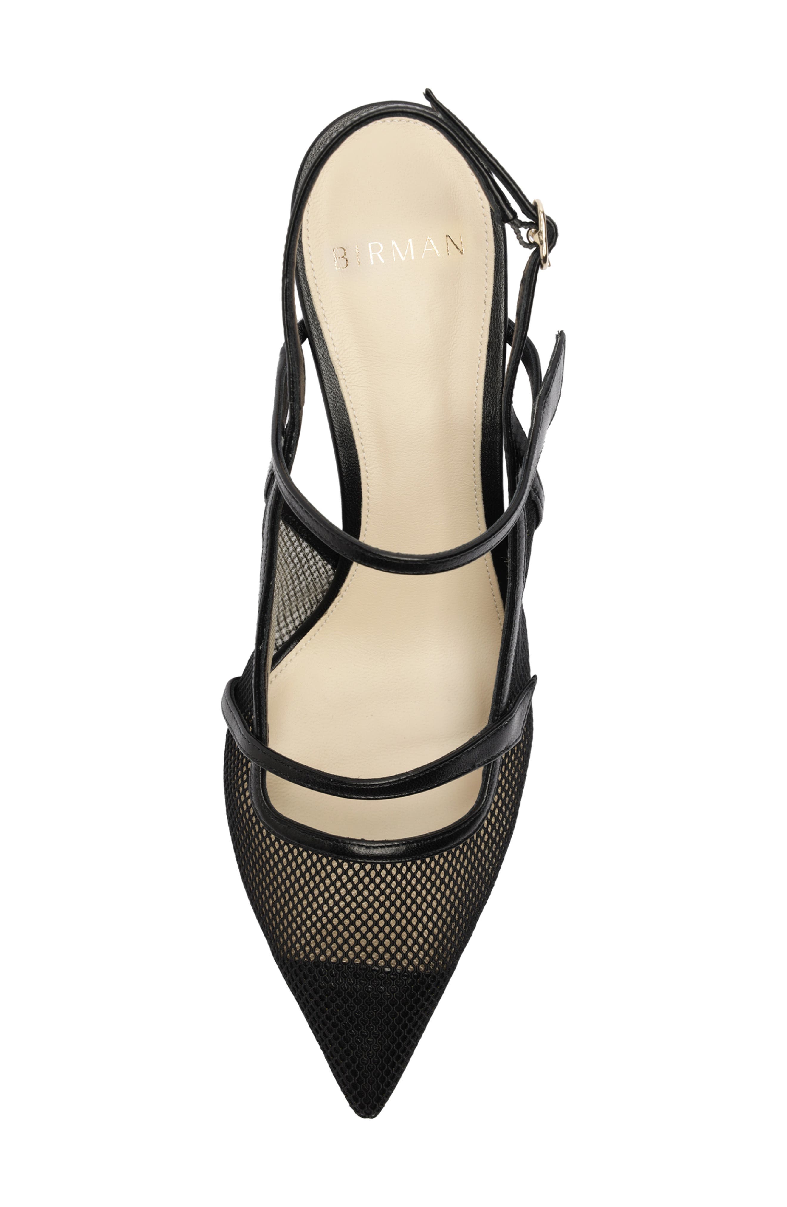 Alexandre Birman Tita Pointed Toe Slingback Pump, Alternate, color, Black