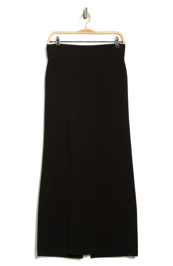 Twp Wool Sweater Skirt In Black