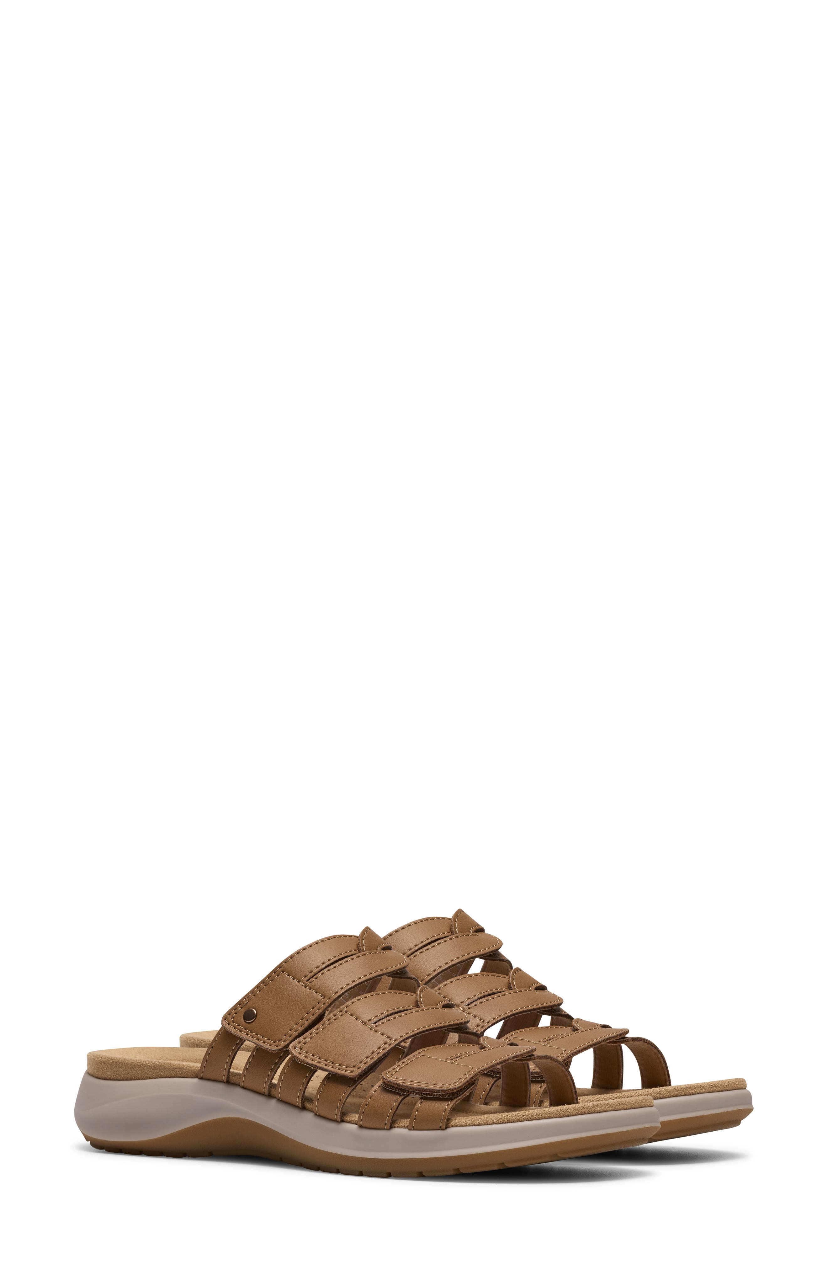 Maelynn Abby Sandal - Wide Width Available, Alternate, color, TAN LEATHER