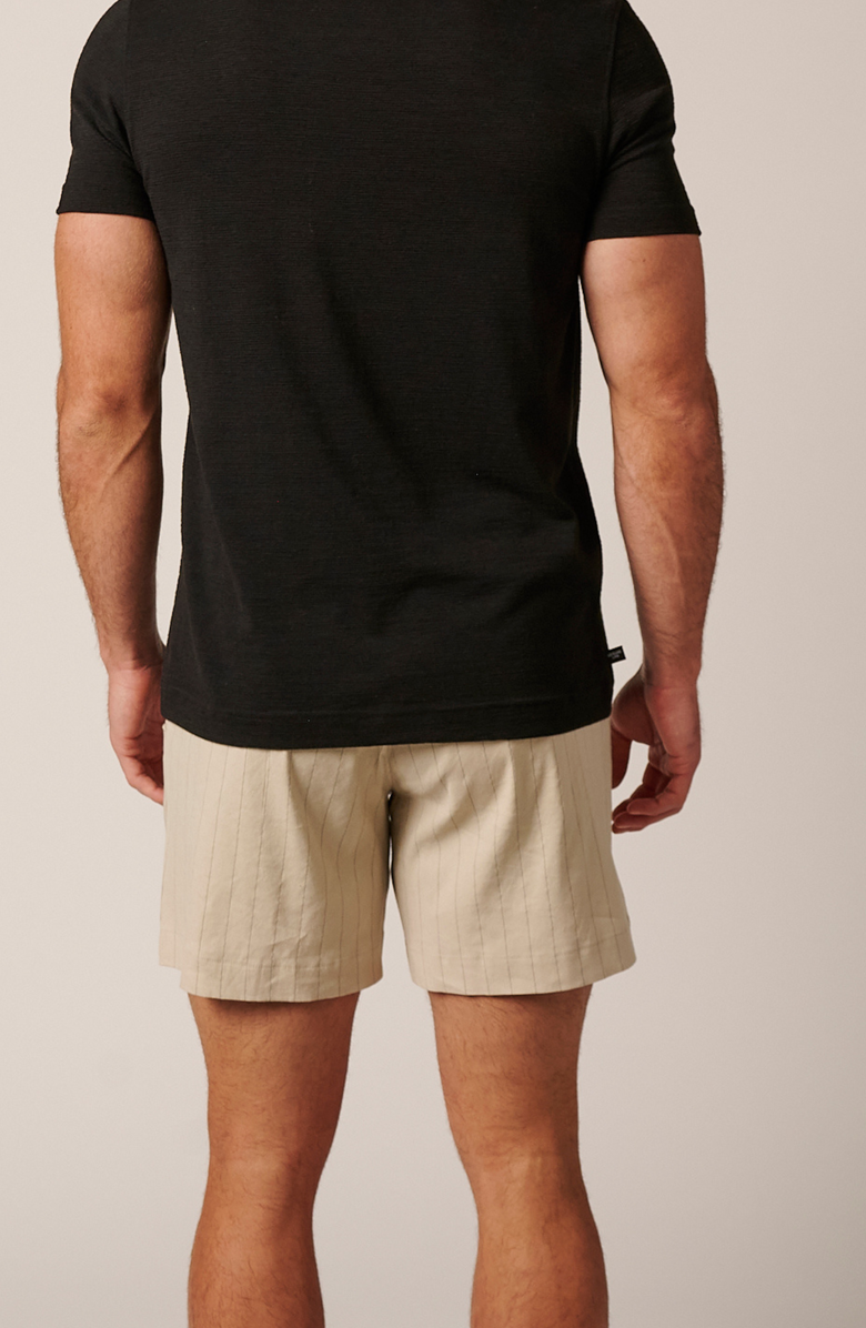 LEISURE LAB Laid Back Linen Short, Alternate, color, Striped Sand