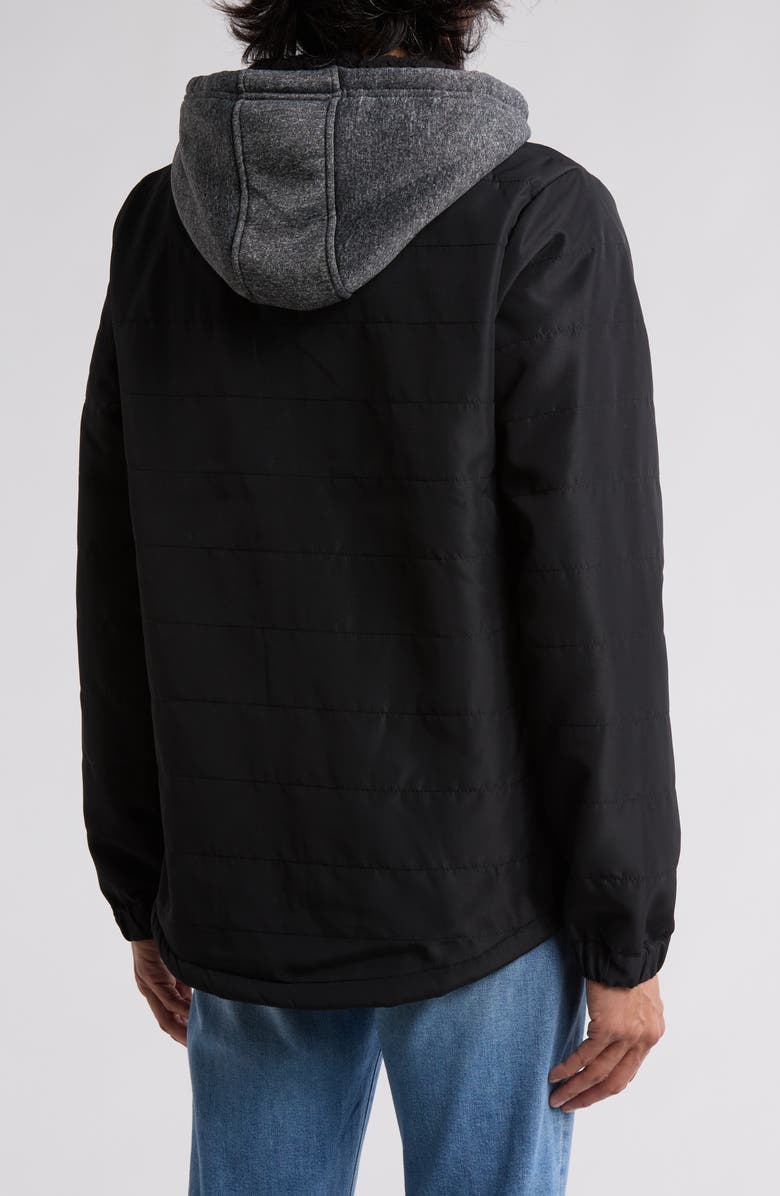 Hurley Ostro Fleece Lined Hooded Jacket, Alternate, color, Black