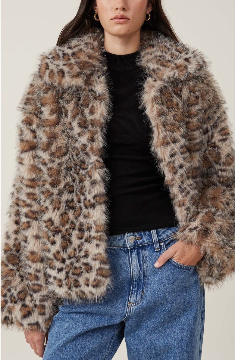 Cotton On Women's Mimi Faux Fur Jacket, Main, color, 