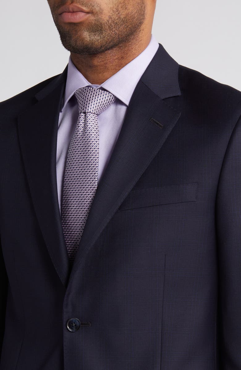 Peter Millar Flynn Classic Fit Navy Mélange Wool Suit, Alternate, color,