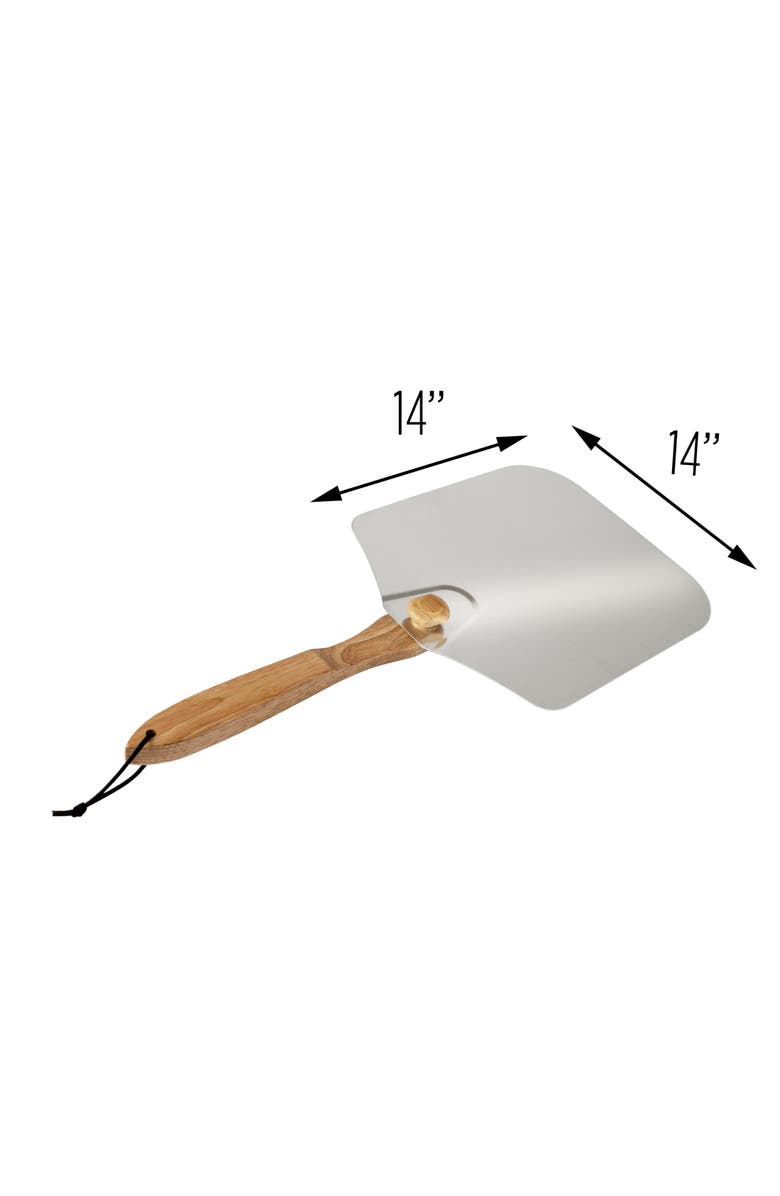 Old Stone Aluminum Pizza Peel w/ Folding Handle, 12x14-Inch, Alternate, color, Metallic Silver