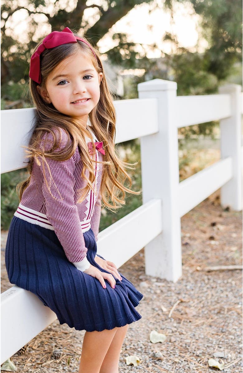 Hope & Henry Girls' Organic French Blocked Sweater Dress, Toddler, Alternate, color, 