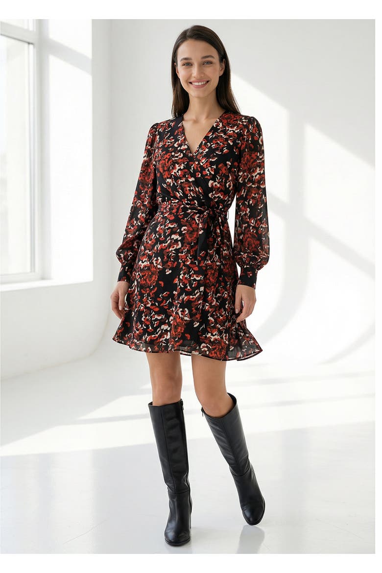 Prim Mini Dress, Main, color, MULTI COLOR