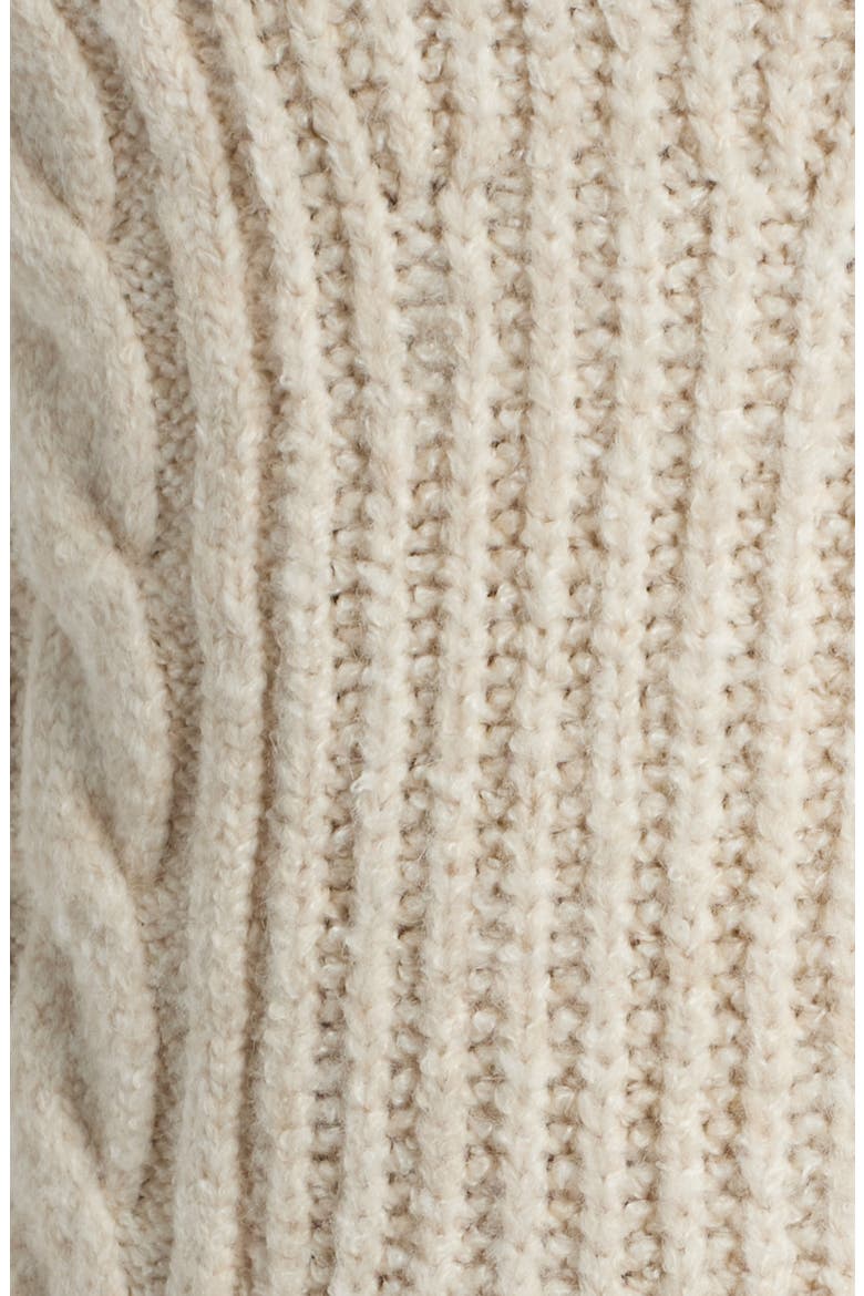 Mock Neck Sleeveless Sweater Dress, Alternate, color, OATMEAL