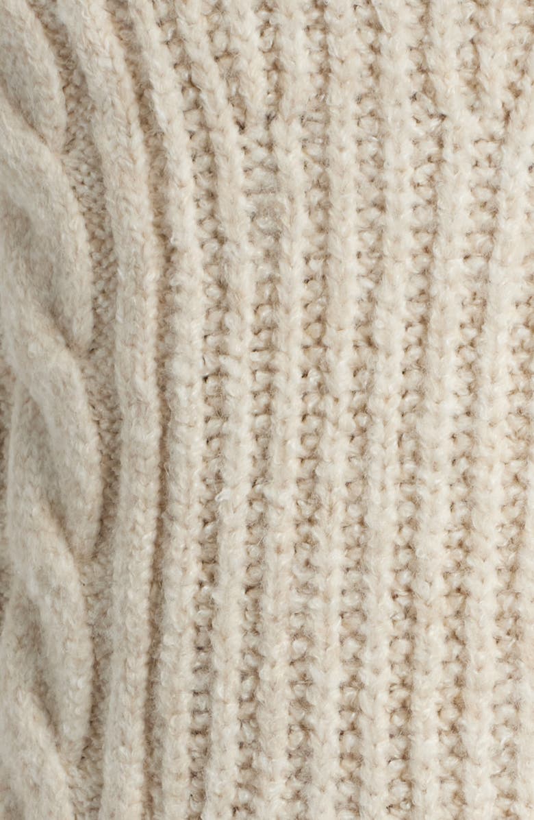 FREEMARKET Mock Neck Sleeveless Sweater Dress, Alternate, color, Oatmeal