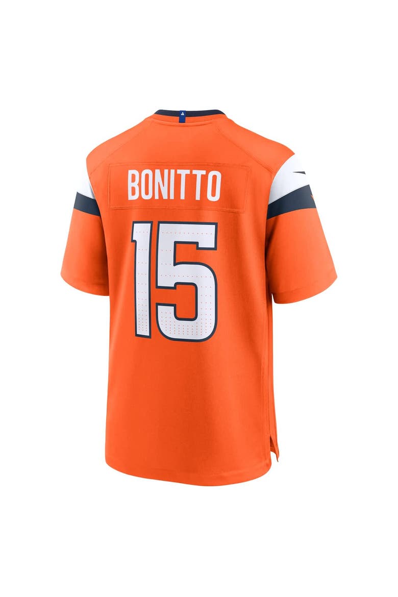 Men's Nike Nik Bonitto  Orange Denver Broncos Team Game Jersey, Alternate, color, Orange