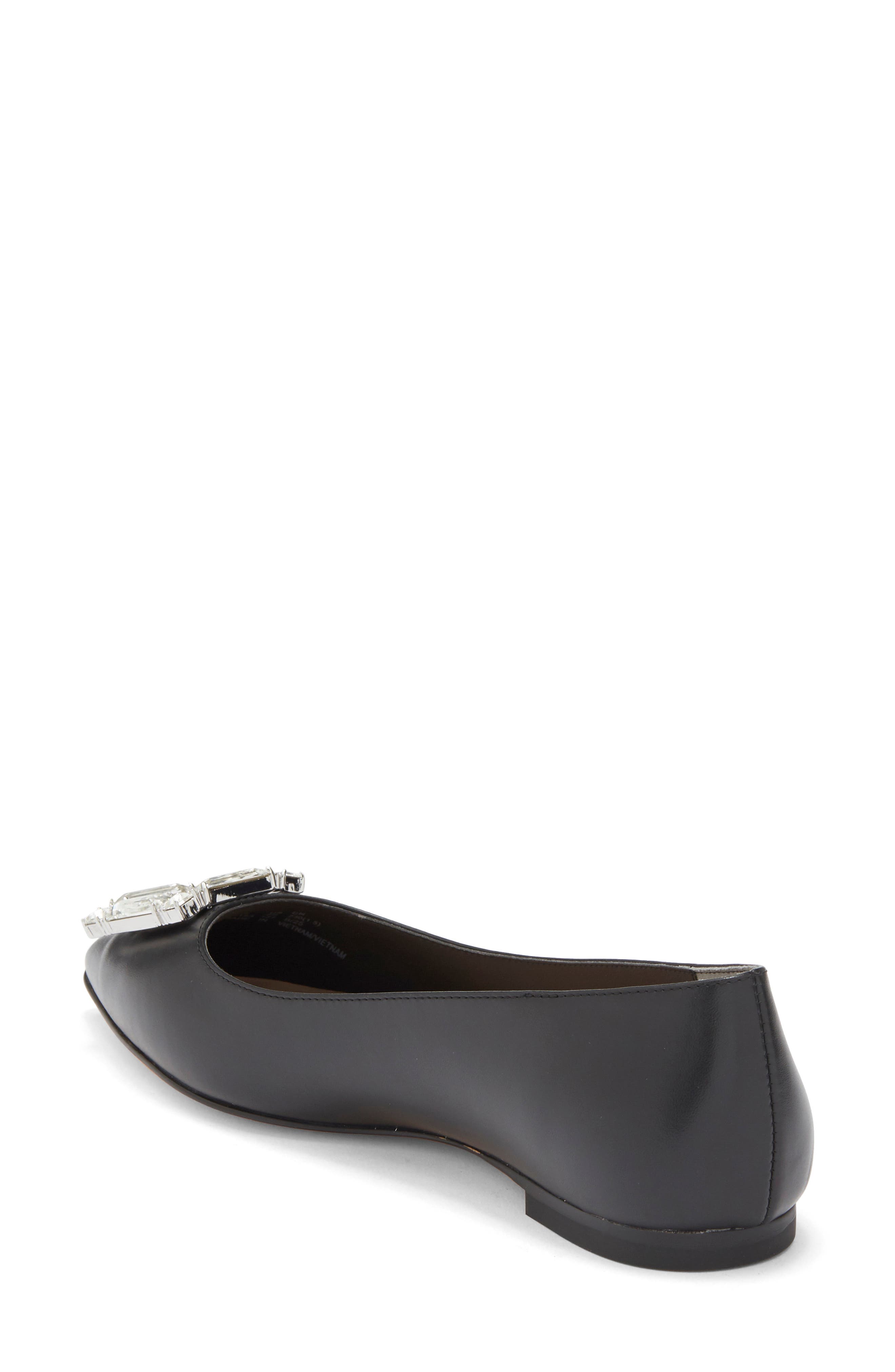 Stuart Weitzman June Flat, Alternate, color, Black