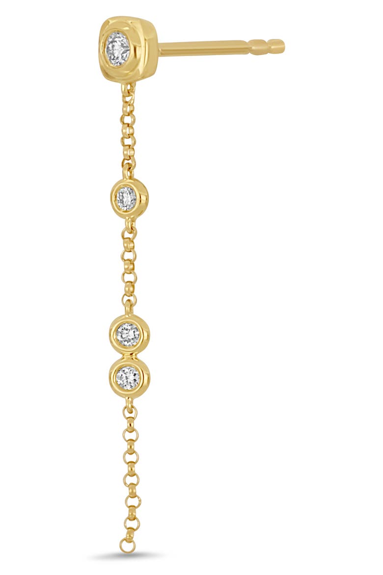 Monaco 18K Yellow Gold Diamond Linear Drop Earrings, Alternate, color, 18K YELLOW GOLD